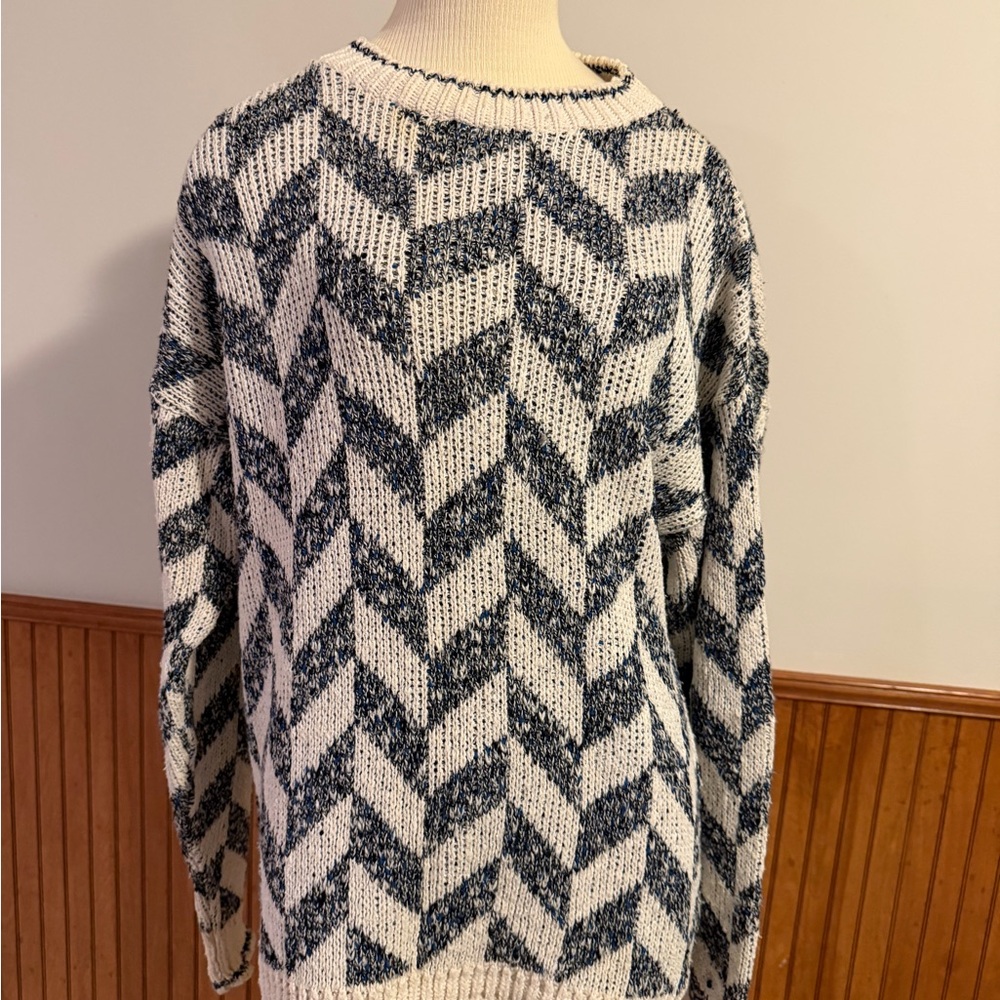 Tony Lambert Sweater Chevron Pattern